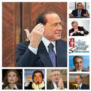 Berlusconi annuncia il passo indietro e nel Pdl fioriscono manifesti